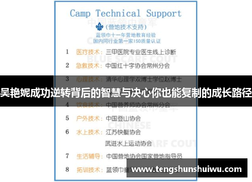 吴艳妮成功逆转背后的智慧与决心你也能复制的成长路径