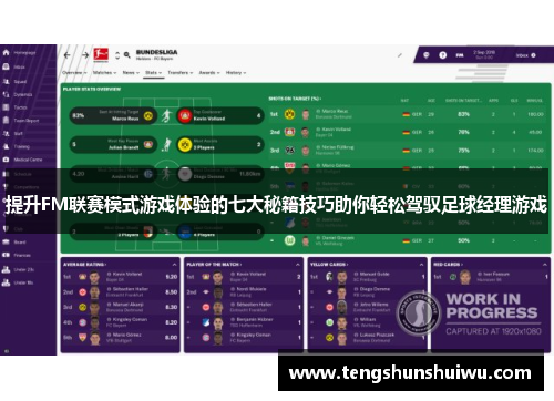 提升FM联赛模式游戏体验的七大秘籍技巧助你轻松驾驭足球经理游戏